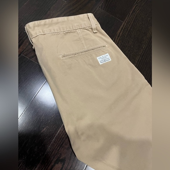RAG & BONE Fit 2 Slim-Fit Garment-Dyed Stretch-Cotton Twill Chinos - Size 34 - Picture 11 of 14